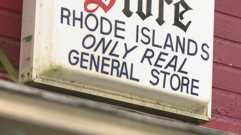 The old sign reading Rhode Island's Only Real General Store